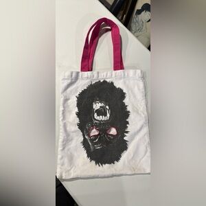 Guerrilla Girls tote bag, mask